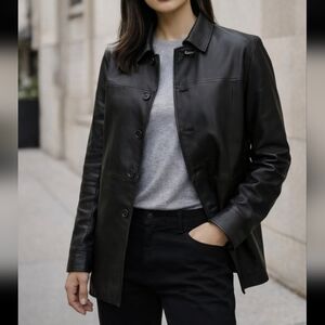 East 5th Women's Black Leather Jacket